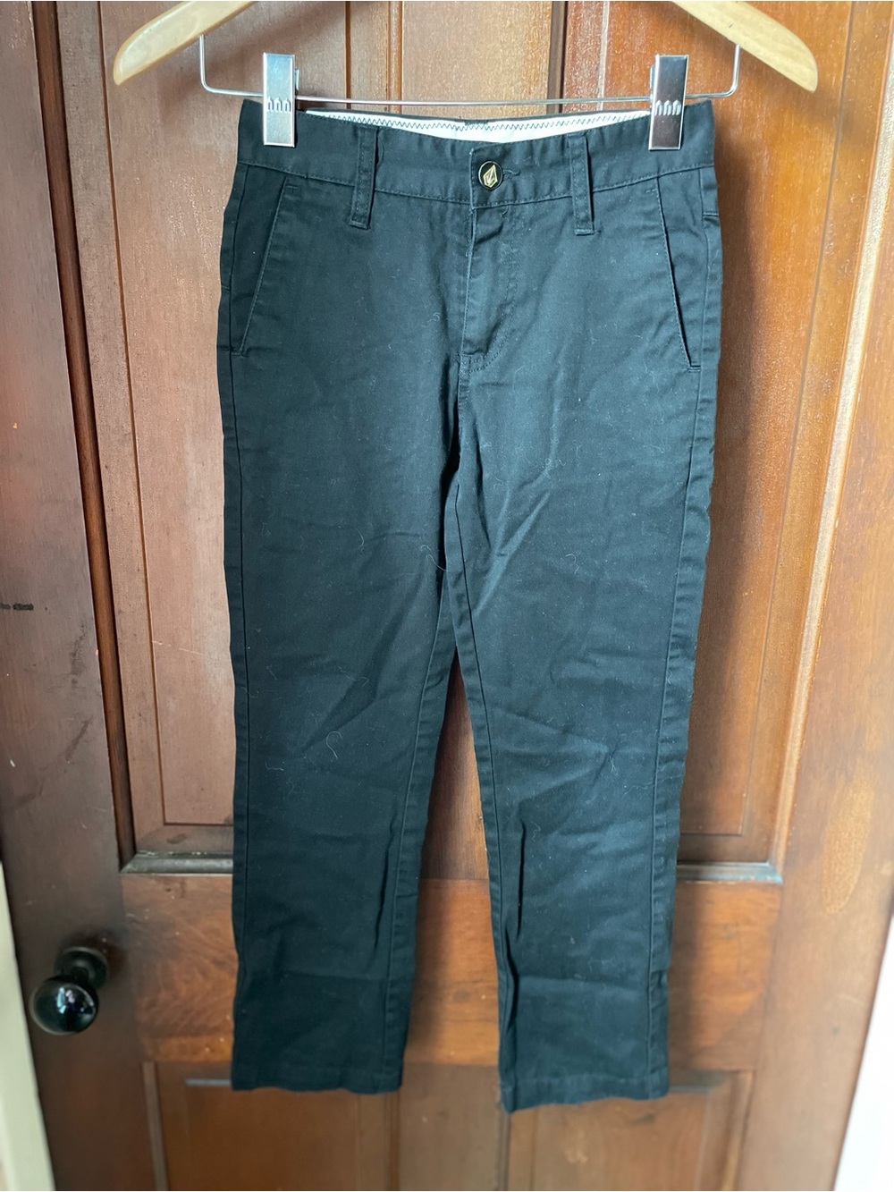 Volcom boys size 10 black pants